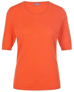 include Rundhals-pullover aus schurwolle und kaschmir, , gr. 36, schurwolle - Orange