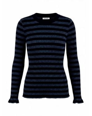 efixelle Rundhals-Shirt - Blau