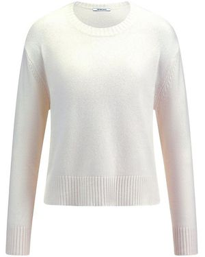 Peter Hahn Rundhals-Pullover - Weiß