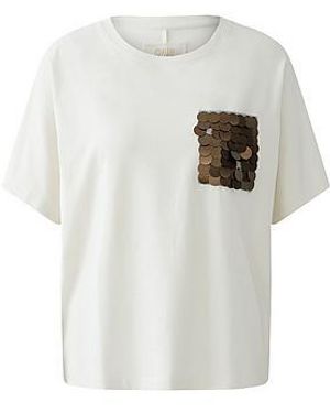 Ouí Shirt Ronde Hals Van - Wit