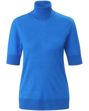 Peter Hahn Rollkragen-pullover, , gr. 36, schurwolle - Blau
