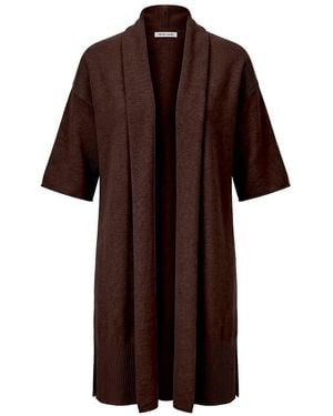Peter Hahn Strickmantel 3/4-Arm - Braun