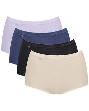 Sloggi Maxislip Basic+Maxi C4P Im 4Er-Set - Blau