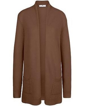 Peter Hahn Lang Vest 100% Scheerwol Van - Bruin