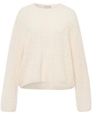 include Trui Ronde Hals 100% Kasjmier Van - Wit