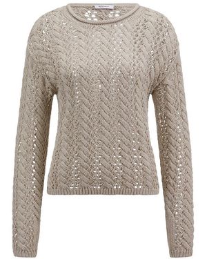 Peter Hahn Rundhals-Pullover - Natur