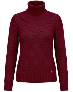 Fadenmeister Berlin Rollkragen-Pullover - Rot