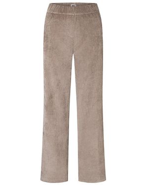 M·a·c Wide Fit-Breitcord-Hose - Grau