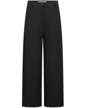 RAFFAELLO ROSSI Knöchellange Wide Fit-Hose - Schwarz