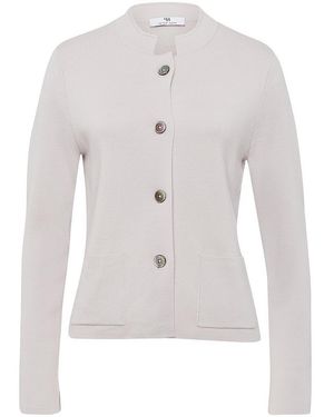Peter Hahn Strick-Blazer - Weiß