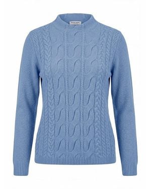 Peter Hahn Rundhals-Pullover - Blau
