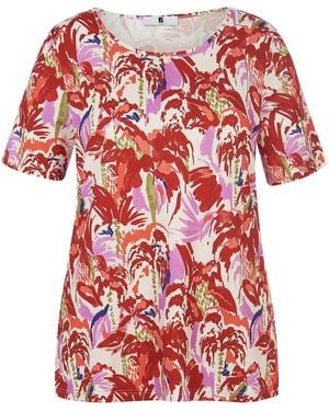 Anna Aura Rundhals-Shirt - Rot