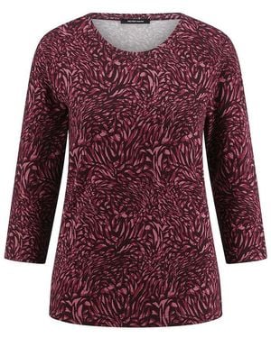 Peter Hahn Rundhals-Shirt 3/4-Arm - Rot