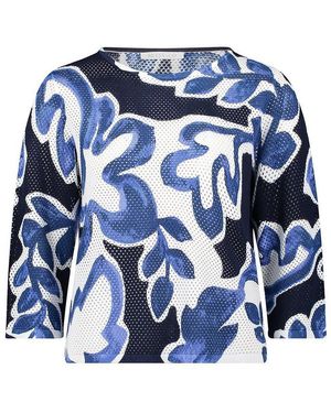 BETTY&CO Rundhals-pullover 3/4-arm - Blau