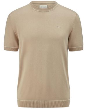 GANT Rundhals-Pullover - Natur