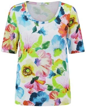 efixelle Rundhals-Shirt - Blau