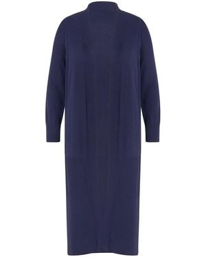 Emilia Lay Long-Strickjacke - Blau