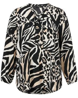 Via Appia Due Long-bluse - Schwarz
