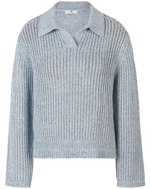 Peter Hahn Polo-Pullover - Blau