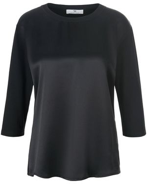 Peter Hahn Blusen-shirt mit seide, , gr. 36, viskose - Schwarz