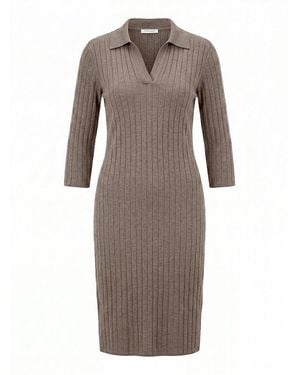 Peter Hahn Strickkleid - Grau