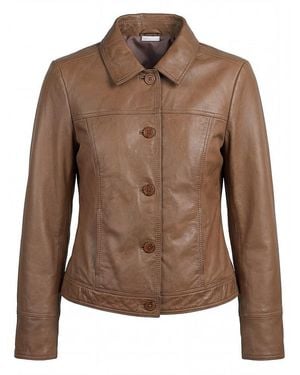 St. Emile Lederjacke - Braun