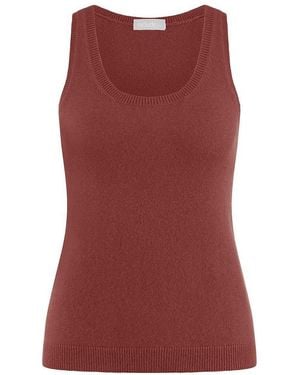 include Stricktop Aus 100% Kaschmir - Rot