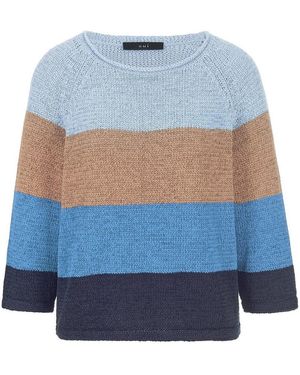 Ouí Rundhals-Pullover - Blau