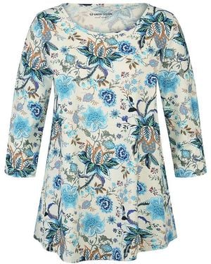 Green Cotton Long-Shirt Filippa - Blau