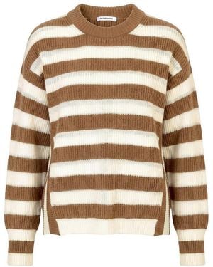 Peter Hahn Rundhals-pullover - Braun