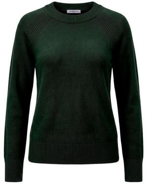 Peter Hahn Rundhals-Pullover - Grün