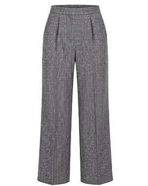 Peter Hahn Wide Fit-Broek Van - Grijs