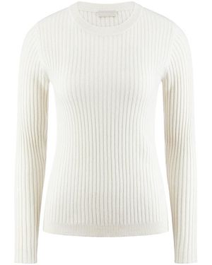 include Rundhals-Pullover - Weiß