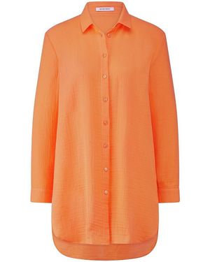 Peter Hahn Long-Bluse, Gr. S - Orange