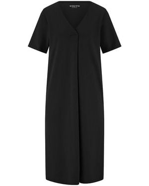 Green Cotton Kleid Lotta - Schwarz