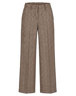Toni Wide Fit-Broek Van - Bruin