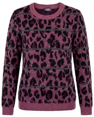 Basler Rundhals-Pullover - Lila