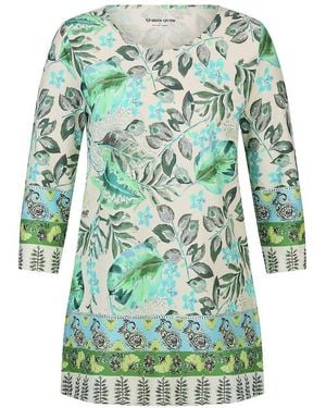 Green Cotton Shirt Trine, Gr. S - Grün