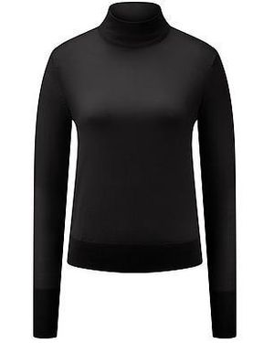 Peter Hahn Trui Ronde Hals Van - Zwart