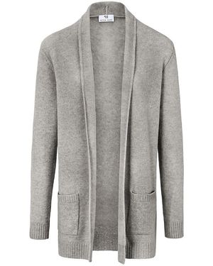 Peter Hahn Cardigan aus 100% Schurwolle-Merino grau