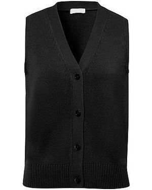 include Mouwloos Vest 100% Kasjmier Van - Zwart