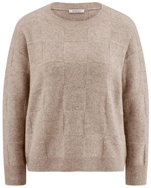 Peter Hahn Rundhals-Pullover - Braun