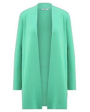 Peter Hahn Lang Vest 100% Scheerwol Lange Mouwen Van - Groen