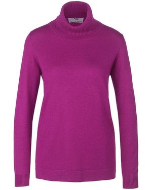 Peter Hahn Seide/Kaschmir Rollkragen-Pullover Modell Tamara - Lila