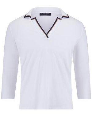 Margittes Polo-Shirt 3/4-Arm - Weiß