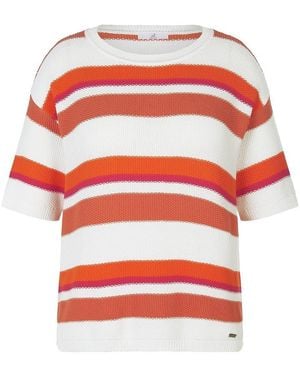 Emilia Lay Rundhals-Pullover - Rot