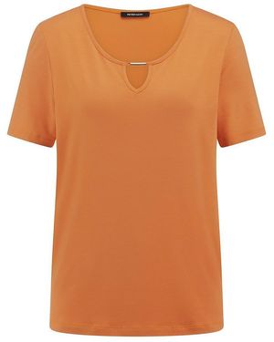 Peter Hahn Rundhals-Shirt - Orange