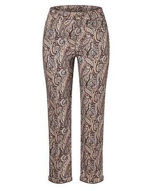 M·a·c Enkellange Straight Fit-Broek Van - Grijs