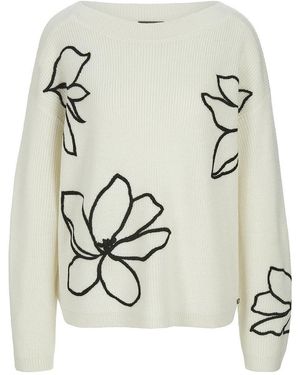 Basler Strickpullover - Weiß