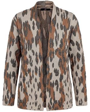 Emilia Lay Long-Strickjacke - Braun